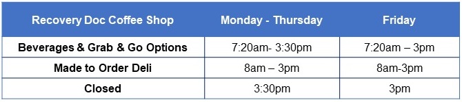 Opening times Recovery Doc